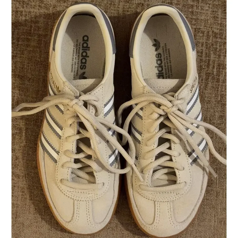ADIDAS HANDBALL SPEZIAL 3.5 US Youth Alumina Tan White [JI0452] Addis Sneakers